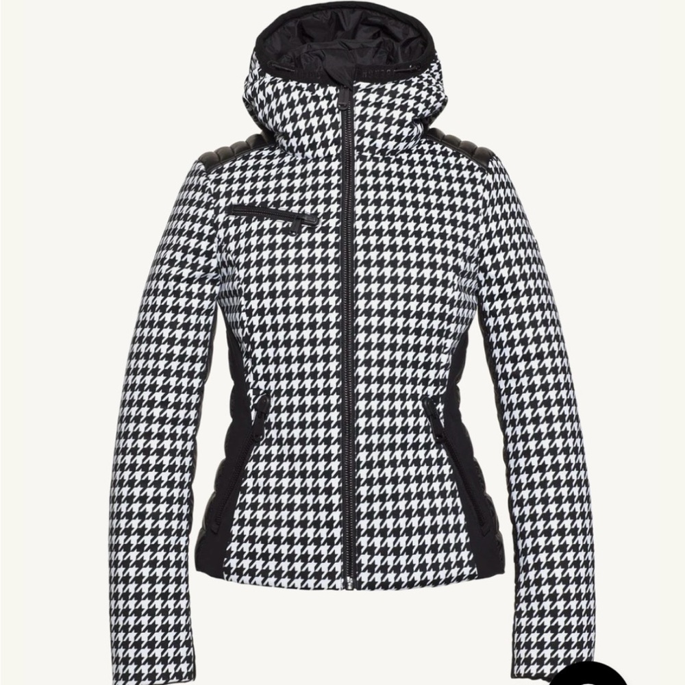 Women's Black and White Houndstooth Jacket